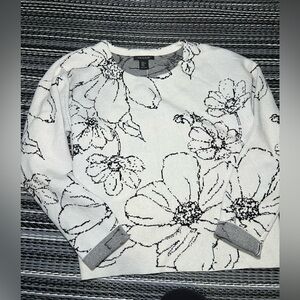 Tahari floral Knit Sweater women’s size XL